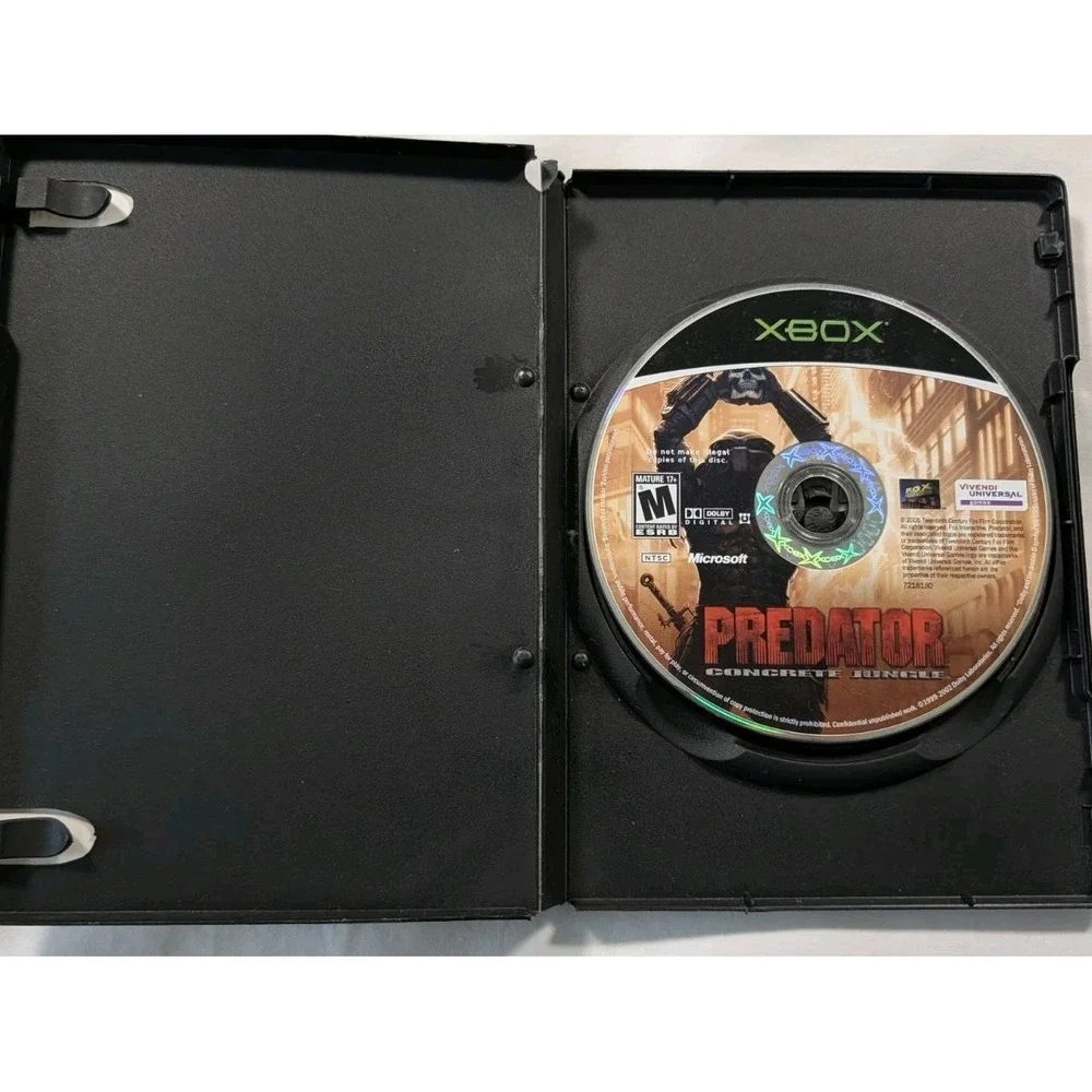 Predator: Concrete Jungle Microsoft Xbox, 2005 Authentic Disc GameStop Case